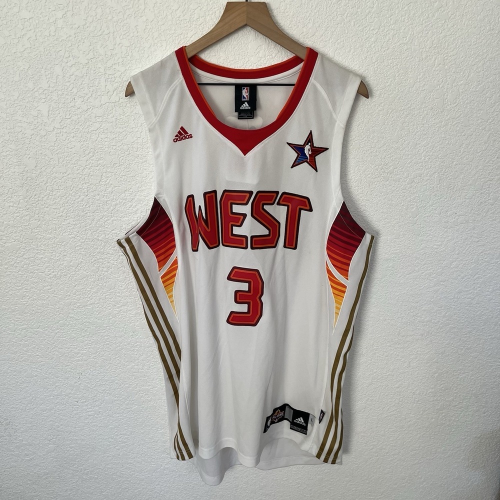 Adidas Chris Paul #3 2008 NBA All-Star West Jersey White NWT Sz L Defects